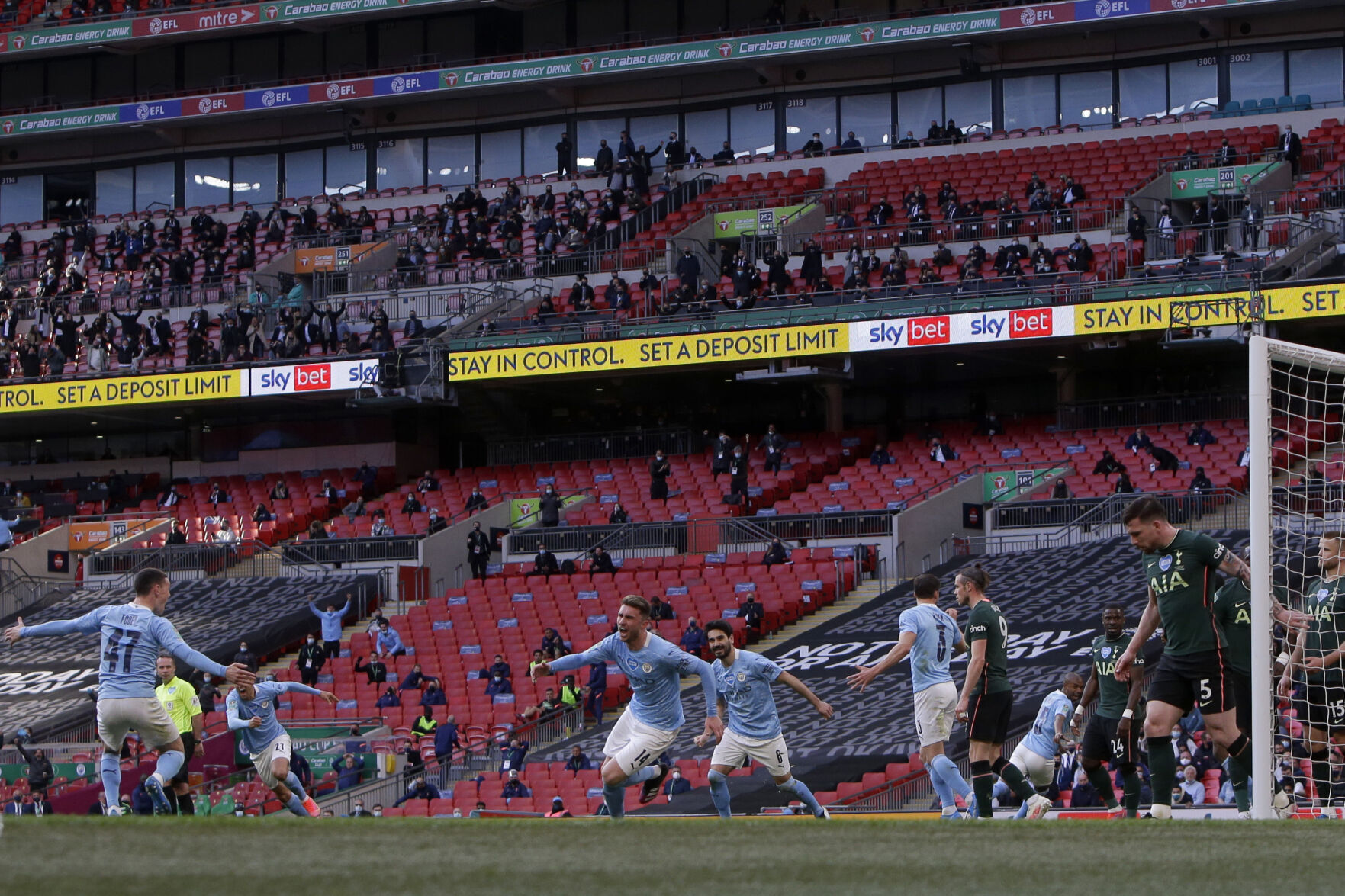 APTOPIX Britain Soccer League Cup Final